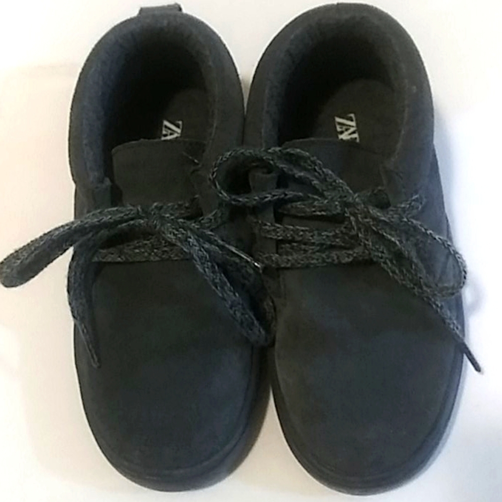 Zara Suede Gray Boys Boots Size 5.5